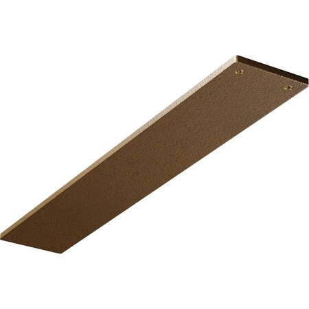 Ekena Millwork 3"W x 18"D Logan Hidden Support Steel Bracket w/ 14" Support Depth, Hammered Gold BKTM03X18LOHGO